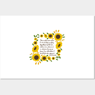 Jimmy Carter “One Life, One Chance” Sunflower Quote Posters and Art